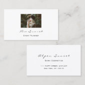 フォト結婚イベントプランナーの白のみ 名刺 (正面/裏面)