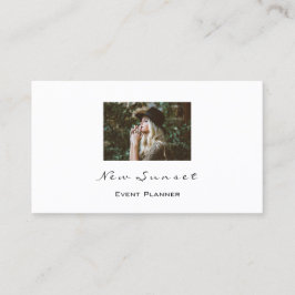 フォト結婚イベントプランナーの白のみ 名刺