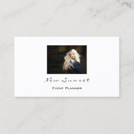 フォト結婚イベントプランナーの白のみ 名刺