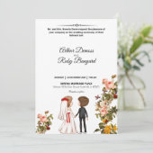 フォト結婚式招待状カード 招待状 (スタンド正面)