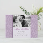 フォト結婚式招待状テンプレート セーブザデート (スタンド正面)