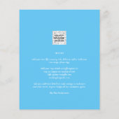 フォト結婚式招待状予算オーバーレイ文字LeahG (裏面)