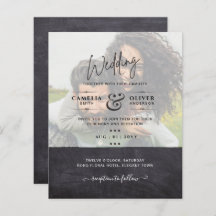 フォト結婚式招待状予算オーバーレイ文字LeahG