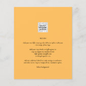 フォト結婚式招待状予算オーバーレイ文字LeahG チラシ (裏面)