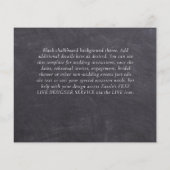 フォト結婚式招待状婚約ブライダルシャワー (裏面)