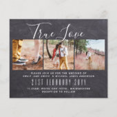 フォト結婚式招待状婚約ブライダルシャワー (正面)