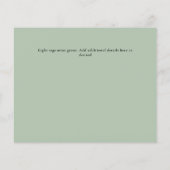 フォト結婚式招待状婚約ブライダルシャワー チラシ (裏面)