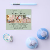 フォト結婚式招待状婚約ブライダルシャワー チラシ (シングル)