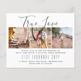 フォト結婚式招待状婚約ブライダルシャワー チラシ