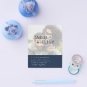 フォト結婚式招待状婚約日付の保存 チラシ (シングル)