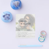 フォト結婚式招待状婚約日付の保存 チラシ (シングル)