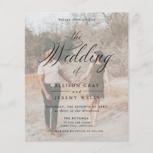 フォト結婚式招待状