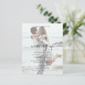 フォト結婚式招待状 (スタンド正面)