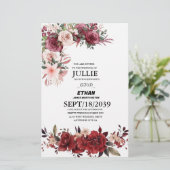 フォト結婚式招待状 便箋 (スタンド正面)