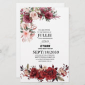 フォト結婚式招待状 便箋 (正面/裏面)