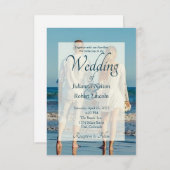 フォト結婚式招待状 招待状 (正面/裏面)