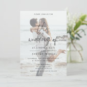 フォト結婚式招待状 招待状 (スタンド正面)