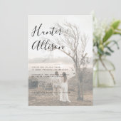 フォト結婚式招待状 招待状 (スタンド正面)