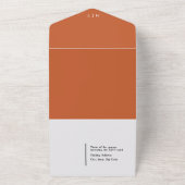 フォト結婚式招待状QRコード オールインワン招待状 (外側)