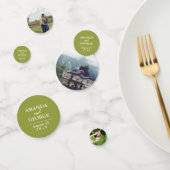 フォト結婚紙吹雪のパーソナライズされたテーブルデコ コンフェッティ (グループ)