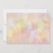 フォト絞り染め招待状ピースアウト独身の桁数 招待状 (裏面)