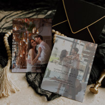 フォト縦モダン9結婚式招待状