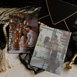 フォト縦モダン9結婚式招待状 招待状