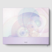 フォト芸術的薄紫フローラブライダルシャワー ゲストブック (裏面)