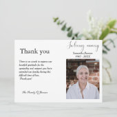 フォト葬儀お祝いの生活サンキューカード 招待状 (スタンド正面)