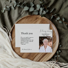 フォト葬儀お祝いの生活サンキューカード 招待状