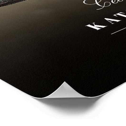 フォト葬儀の横の生活のお祝い ポスター (角)