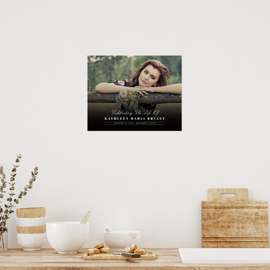 フォト葬儀の横の生活のお祝い ポスター (キッチン)