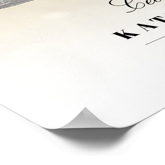 フォト葬儀の横の生活のお祝い ポスター (角)