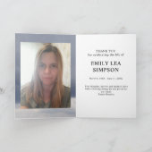 フォト葬儀悔やみや弔慰お礼お畳みカード サンキューカード (内部)