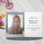 フォト葬儀悔やみや弔慰お礼お畳みカード サンキューカード