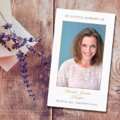 フォト葬儀悔やみや弔慰記念祈りの言葉カード 名刺