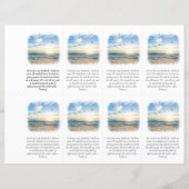 フォト葬儀祈りの言葉カード4.25x2.5インチテンプレート (裏面)