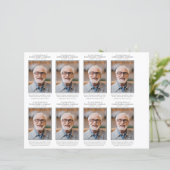 フォト葬儀祈りの言葉カード4.25x2.5インチテンプレート (スタンド正面)