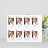 フォト葬儀祈りの言葉カード4.25x2.5インチテンプレート (スタンド正面)