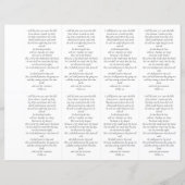 フォト葬儀祈りの言葉カード4.25x2.5インチテンプレート (裏面)