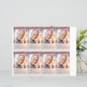 フォト葬儀祈りの言葉カード4.25x2.5インチテンプレート (スタンド正面)