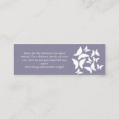 フォト蝶の追悼式  スキニー名刺 (裏面)