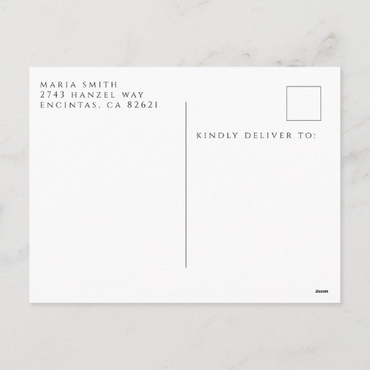 フォト誕生日ありがとうはがき シーズンポストカード (裏面)