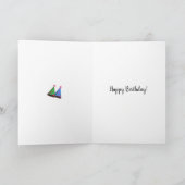 フォト誕生日おめでとう結婚のグループの挨拶 ノートカード (内部)