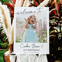 フォト誕生日サイン、パーティーサイン、ウェルカムサイン ポスター