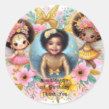 フォト誕生日リトルブラック妖精アフリカンピンク