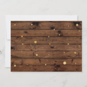 フォト誕生日ヴィンテージスタイルウッド招待状40位60位 招待状 (裏面)