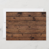 フォト誕生日ヴィンテージスタイル木製招待状 招待状 (裏面)