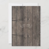 フォト誕生日ヴィンテージブルーサプライズ招待状 招待状 (裏面)