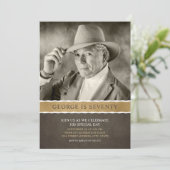 フォト誕生日招待状70thパーティー写真 招待状 (スタンド正面)